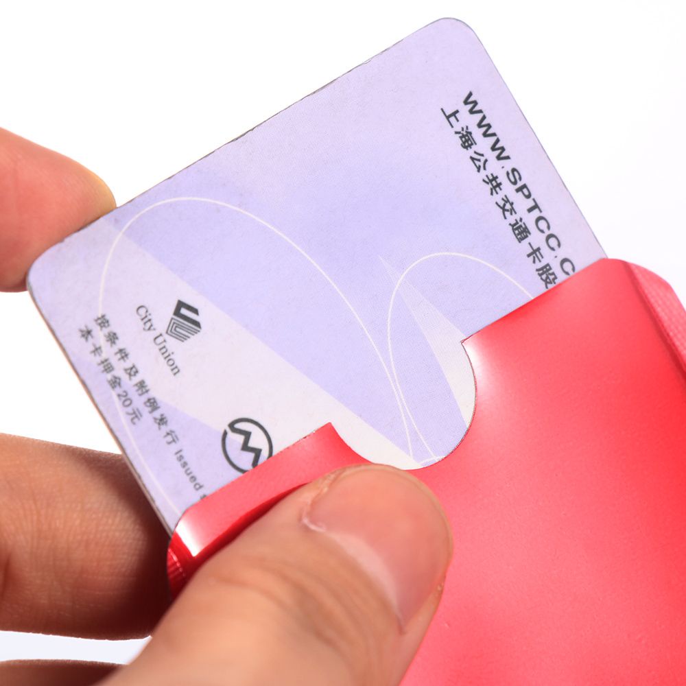 Set 5 Vỏ Nhôm Bọc Thẻ Từ Rfid An Toàn Chống Trộm Nhiều Màu Sắc