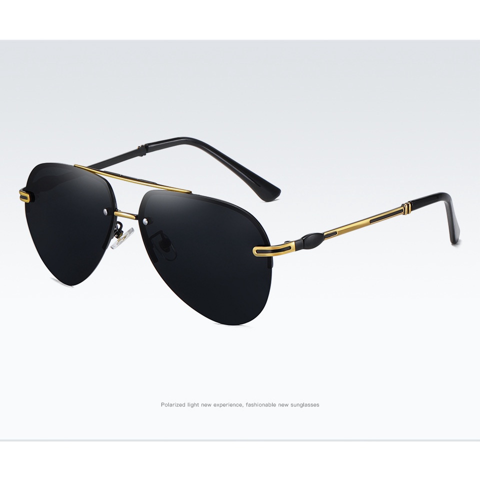 Kính mát nam M30b phân cực chống tia UV kiểu dáng phi công thời trang sử dụng khi đi đường, dã ngoại gọng bằng thép