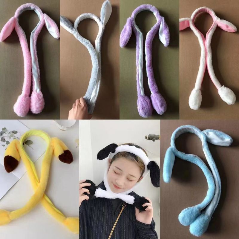Mũ bóp tai thỏ lông