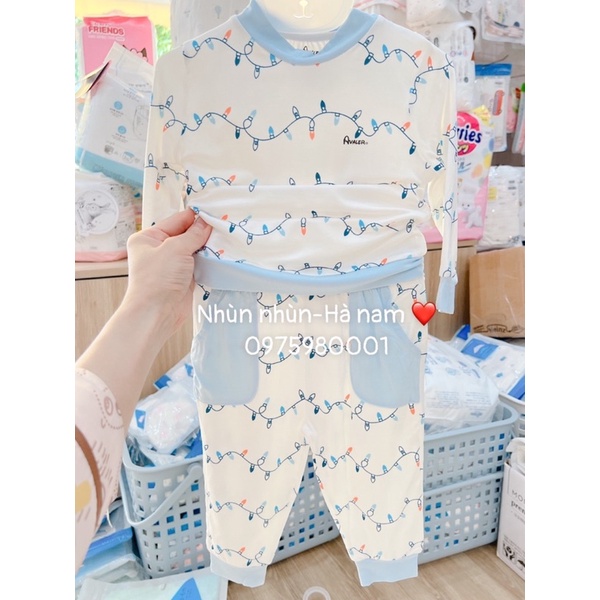 (Hà nam) Bộ cổ 3cm/3 phân sợi tre  Avaler size 6-9m đến 3-4y