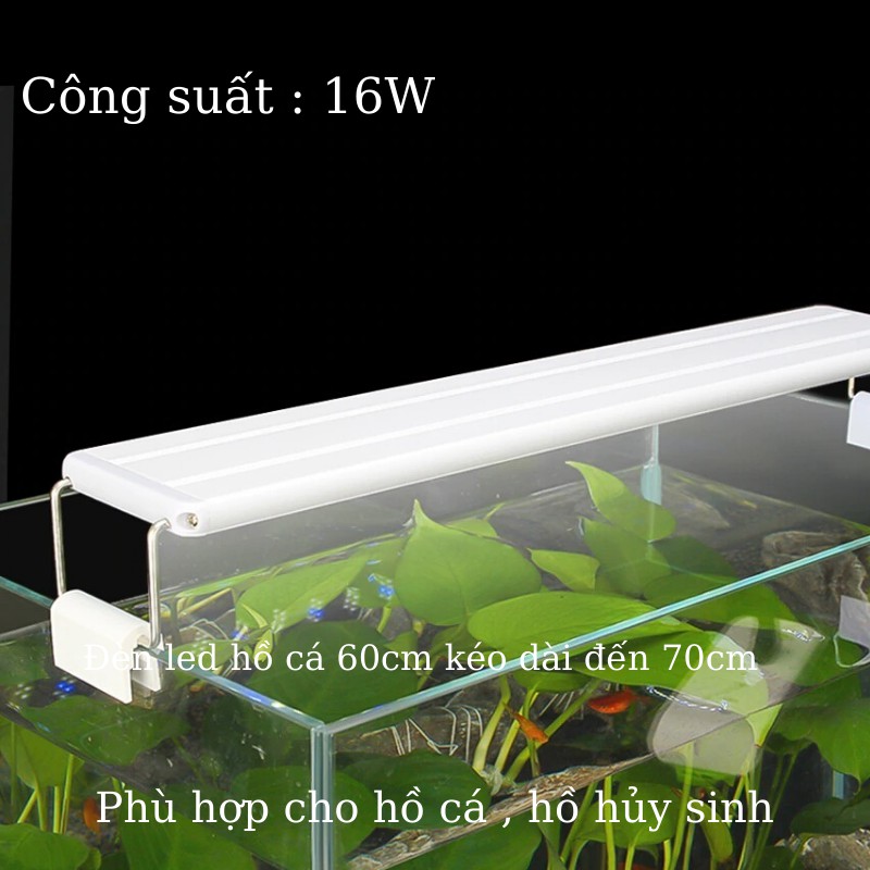 Đèn led hồ cá cảnh ÁNH SÁNG TRẮNG dành cho hồ cá , hồ thủy sinh từ 60 đến 70cm với ánh sáng trắng