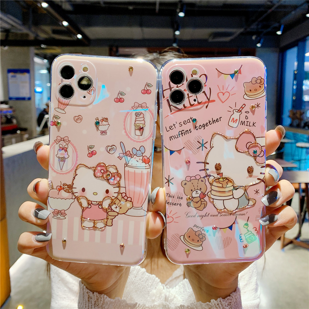 Ốp Điện Thoại Mềm Hình Hello Kitty Cho Iphone 11 11pro Max Xr X Xsmax 7 8 Plus Se2020