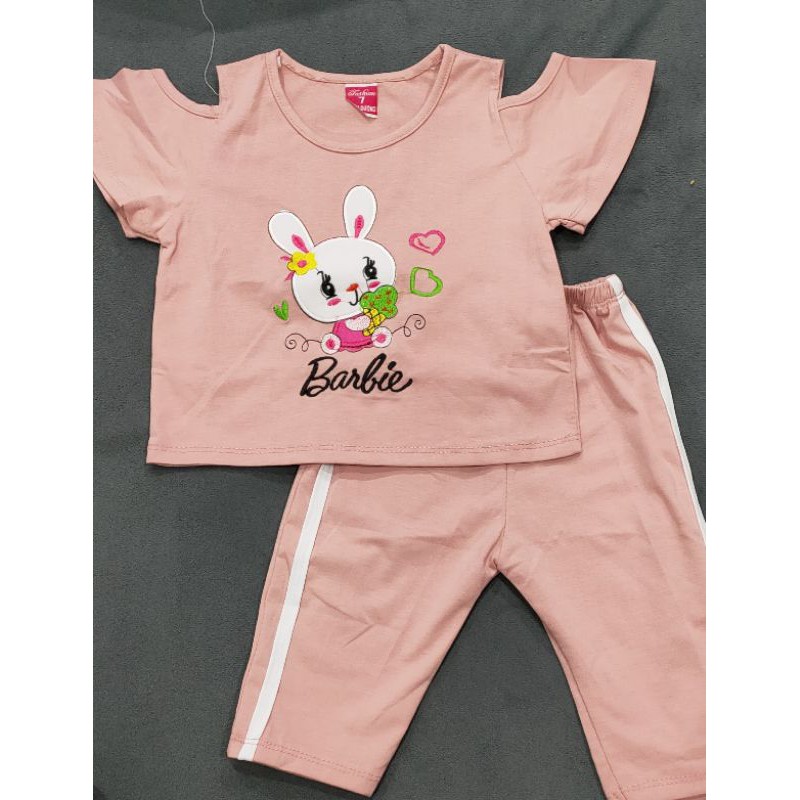 Bộ ngố thun cotton cho bé gái