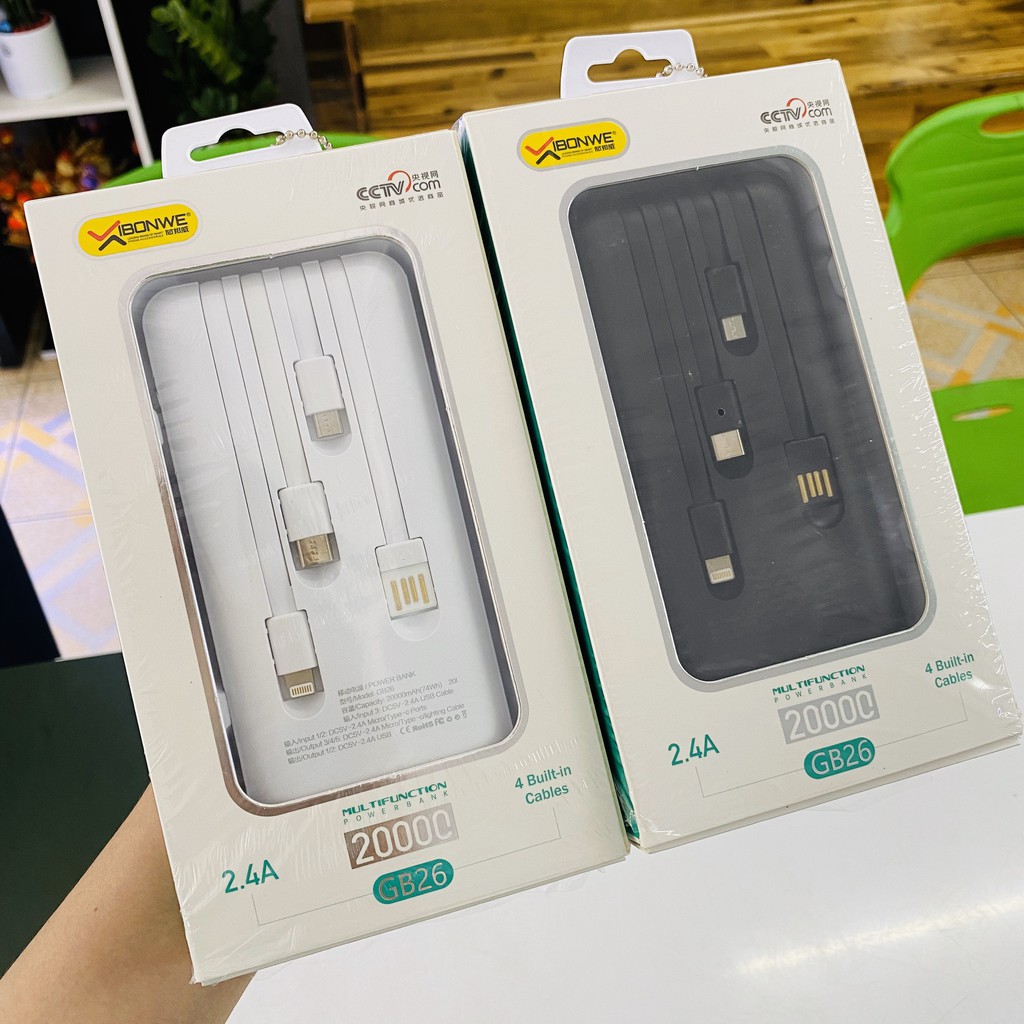 Pin Sạc dự phòng IBONWE / Sạc dự Phòng IBONWE 20000Mah dành cho mọi thiết bị di động , có màn hình led báo pin