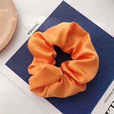 9 Màu Pháp Satin Dây Buộc Tóc Scrunchies Buộc Tóc Xinh Phụ Kiện Tóc Thời Trang