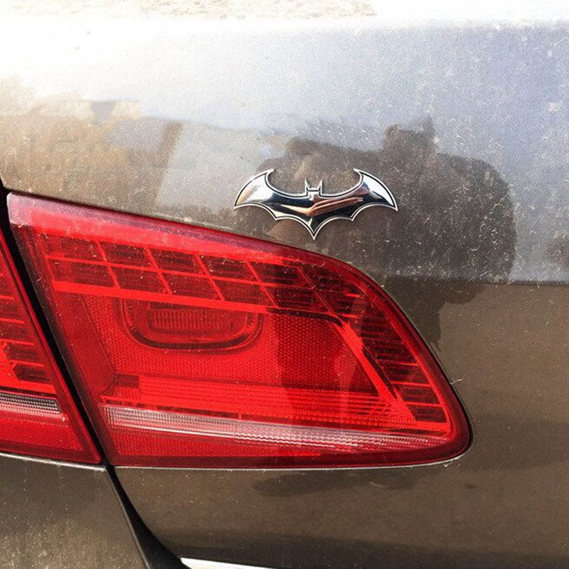 Decal DáN Trang Trí HìNh Batman 3D BằNg Kim LoạI Cho Xe Hơi / Xe MáY