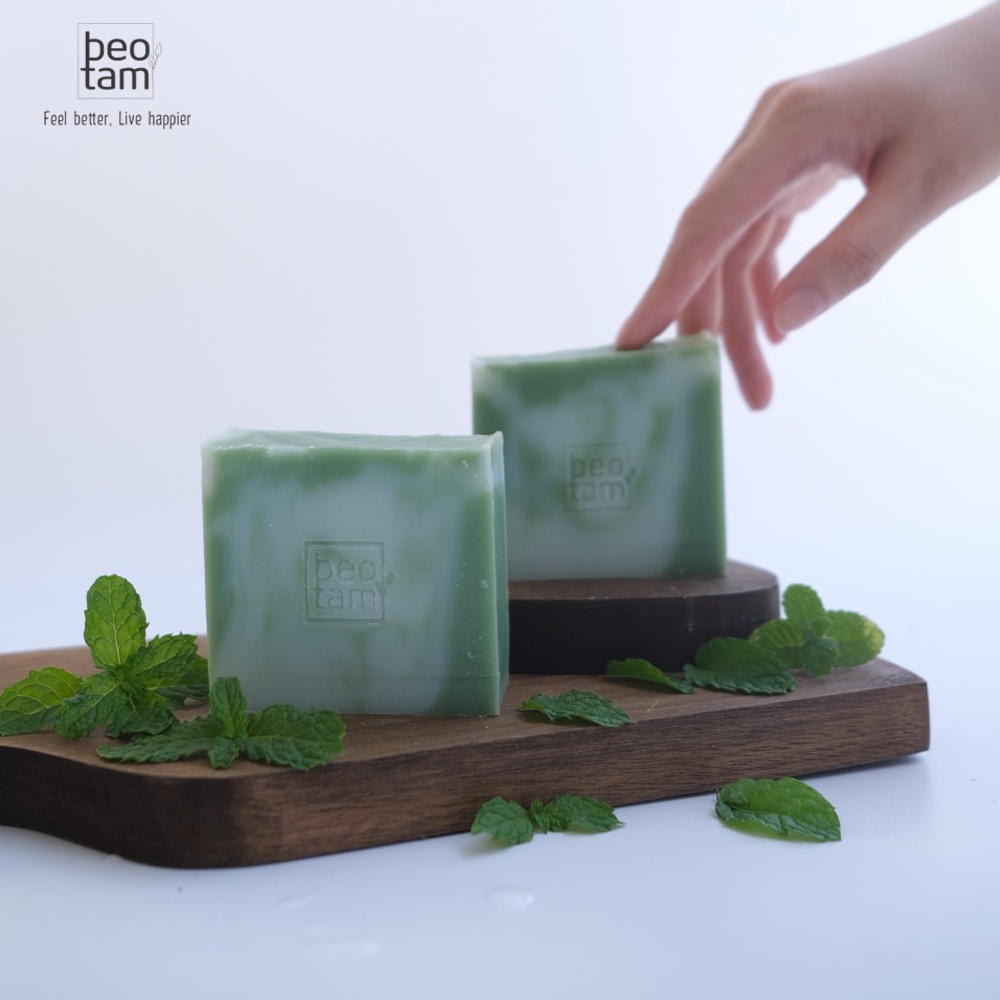 Xà phòng Cocomint Bèo Tấm Làm dịu da, cho da nhạy cảm, thủ công, 100% thiên nhiên