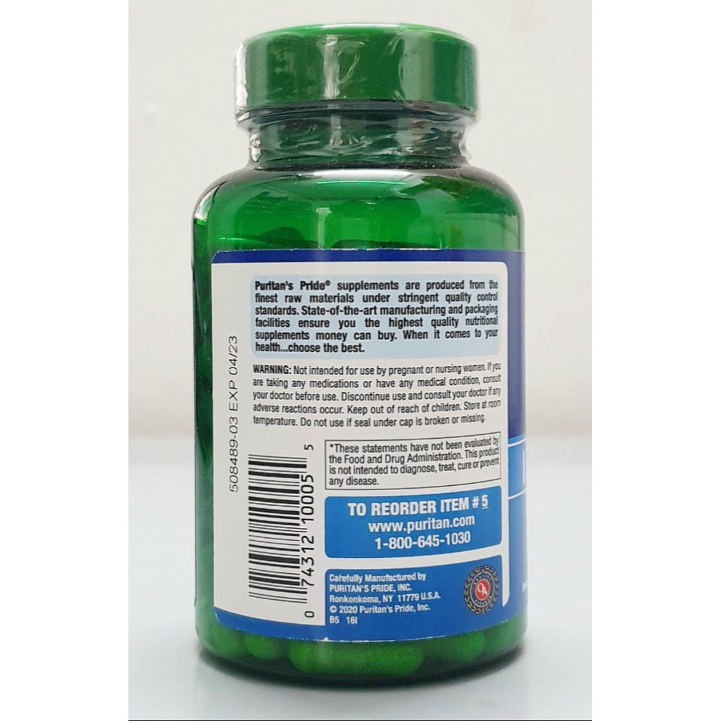 date 7/24 - Puritan's Pride Soy Isoflavones 120 viên Tinh chất mầm đậu nành làm đẹp và bổ sung estrogen nội tiết nữ