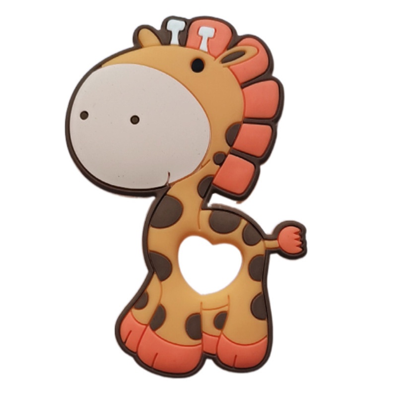 Đồ Chơi Ngậm Nướu Giảm Đau Hình Cú / Hươu Cao Cổ / Voi Hoạt Hình Bằng