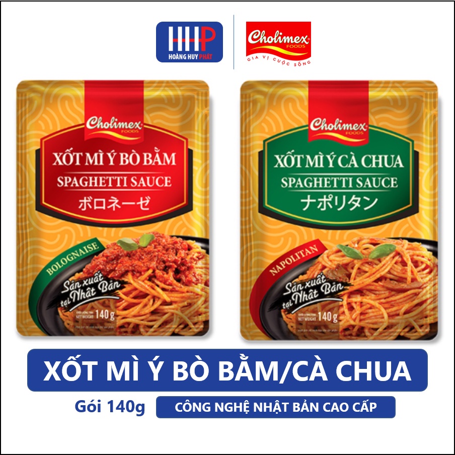 Xốt Mỳ Ý Bò Bằm/Cà Chua Cholimex (140g)