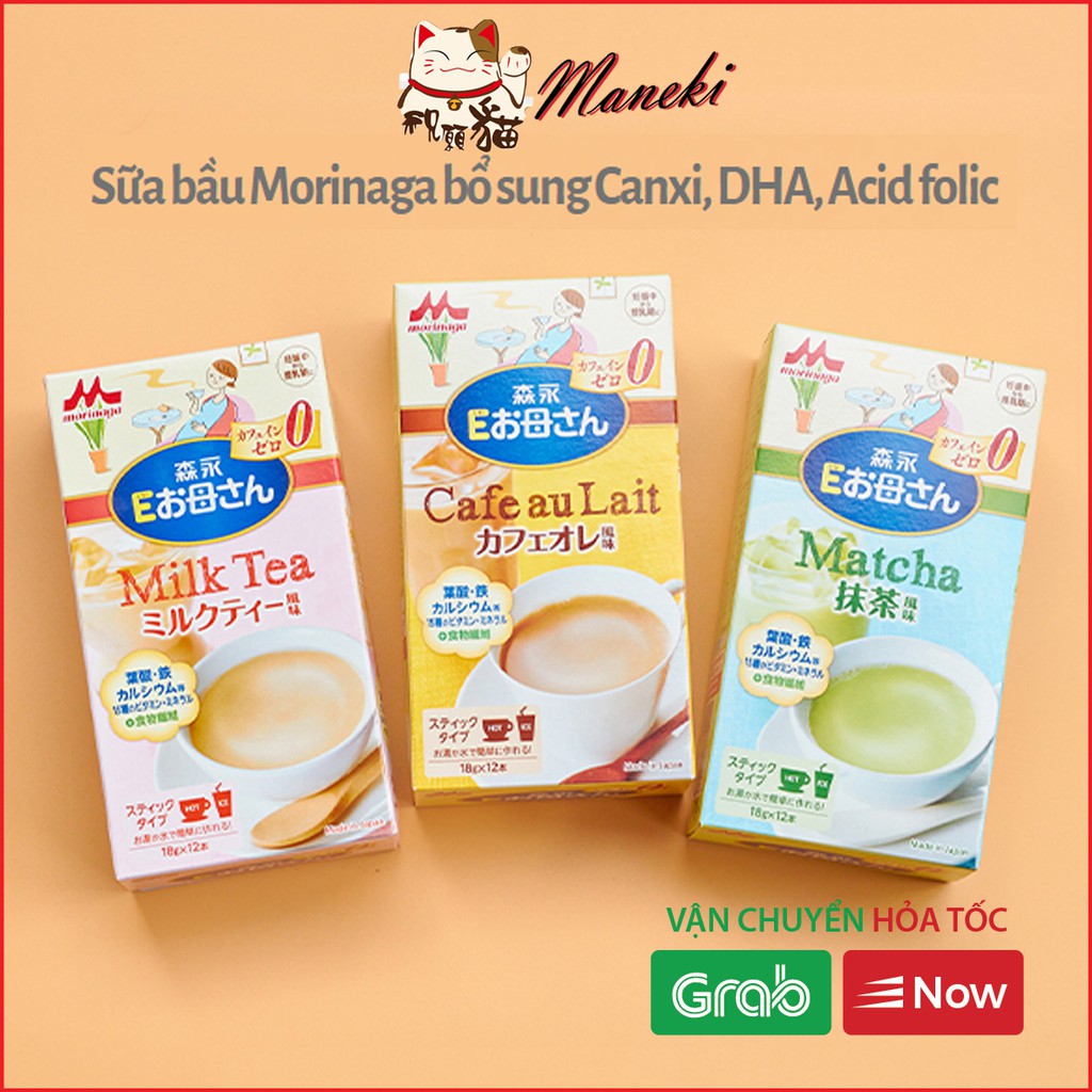 Sữa Bầu Morinaga sữa cho bà bầu Morinaga bổ sung Canxi, DHA, acid folic Maneki