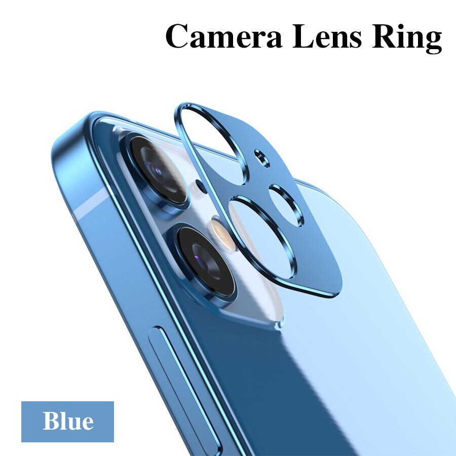 Viền Kim Loại Bảo Vệ Ống Kính Camera Sau Cho iPhone 12 Pro Max / 12 Mini