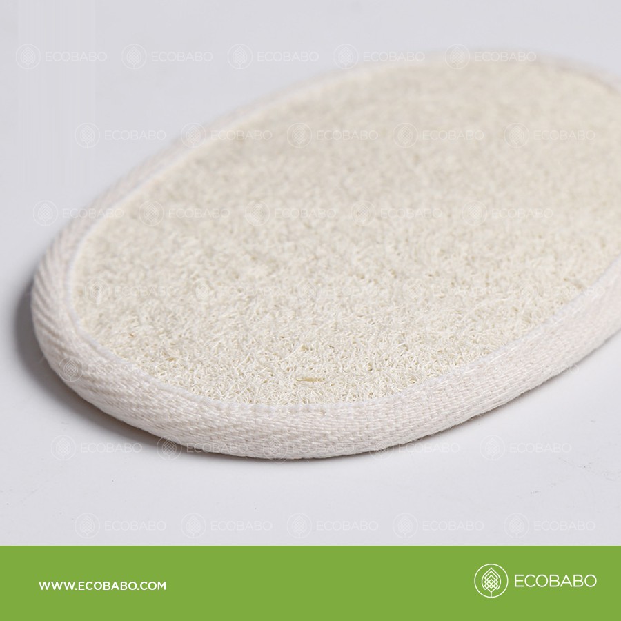 Bông tắm xơ mướp hữu cơ tạo bọt xỏ tay tiện dụng thân thiện cơ thể Ecobabo