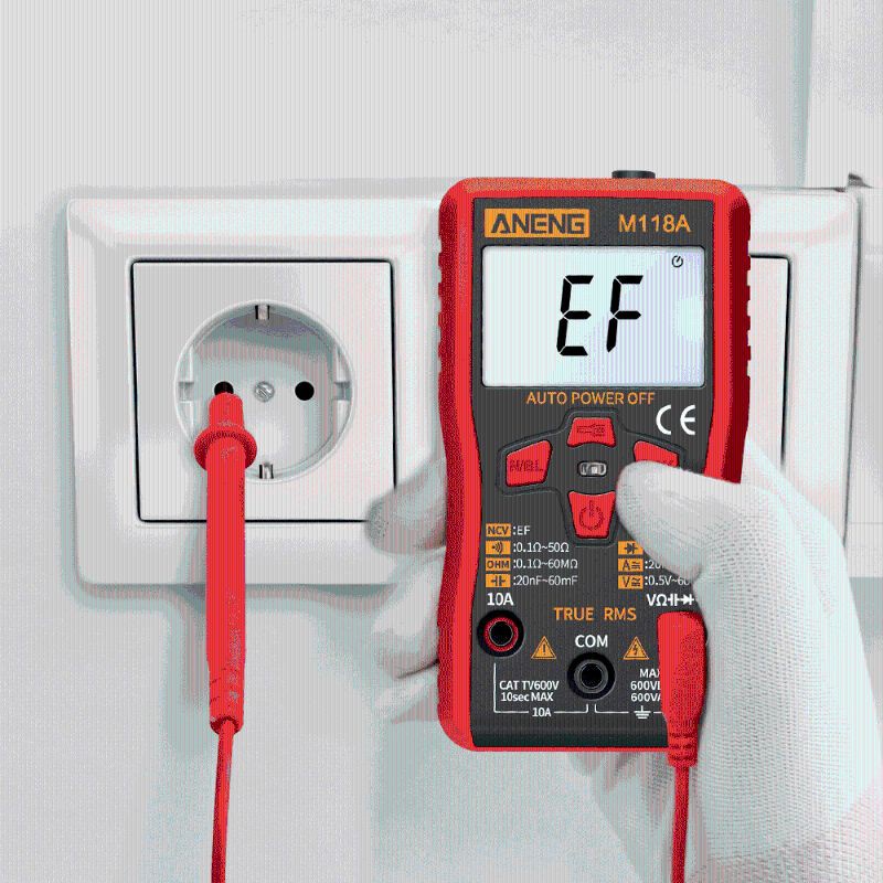 Đồng Hồ Vạn Năng Kỹ Thuật Số Bonjour M118A Đếm 6000 Đếm Rms Ac Dc Kèm Phụ Kiện
