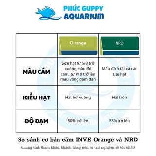 [500g-1Kg] Cám Thái INVE Orange Wean 3/5 (Hạt 0,3~0,5mm)