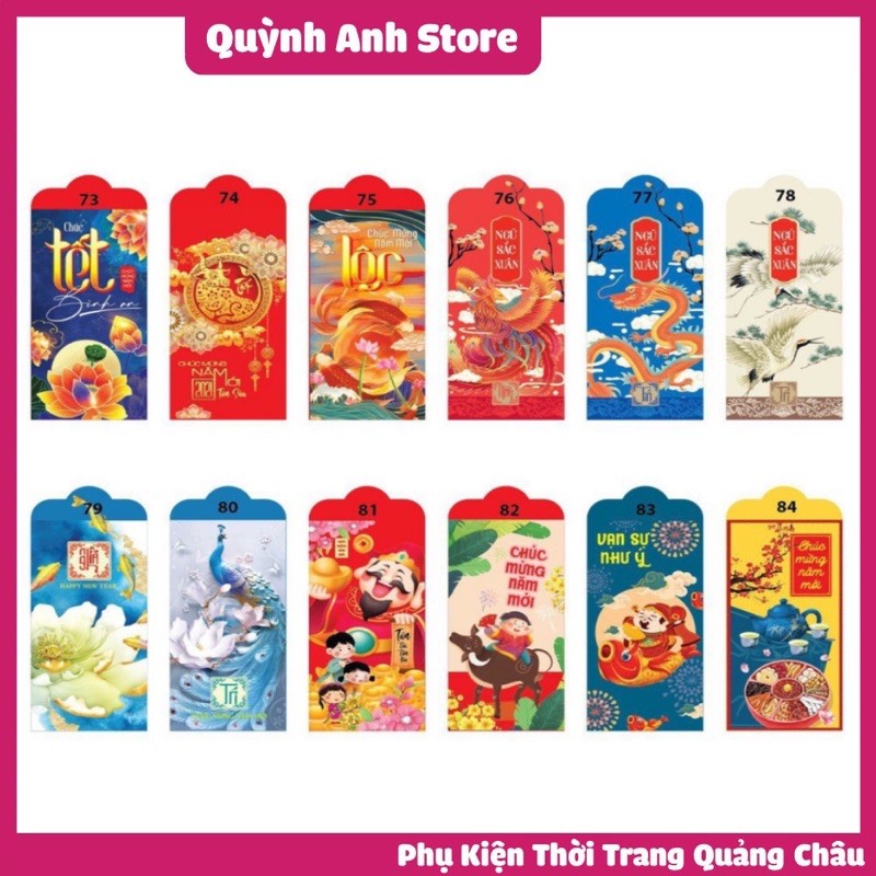 SET 10 BAO LÌ XÌ MỚI NHẤT