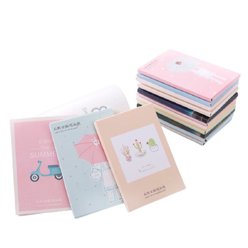 50 miếng giấy thấm dầu kt 10x7cm phù hợp cho mọi loại da | BigBuy360 - bigbuy360.vn