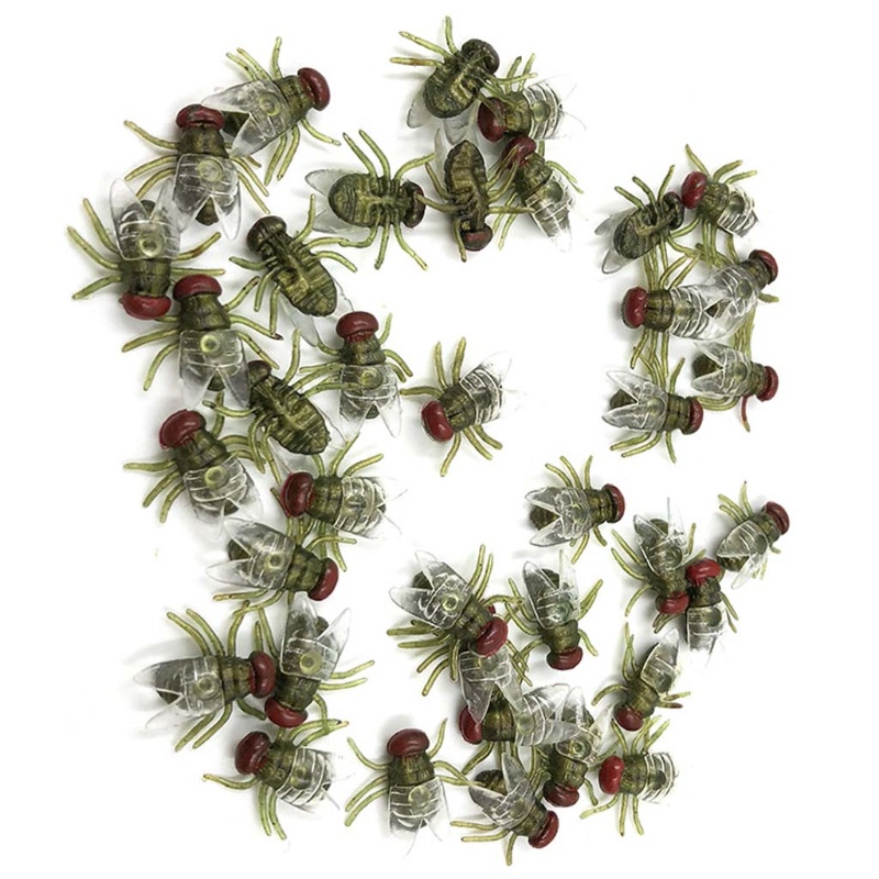 Bộ 100 Con Ruồi Giả Bằng Nhựa Vui Nhộn Cho Dịp Halloween