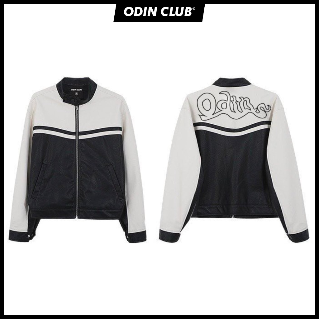 Áo khoác da Odin Club Leather Jacket Striped, Brand ODIN CLUB
