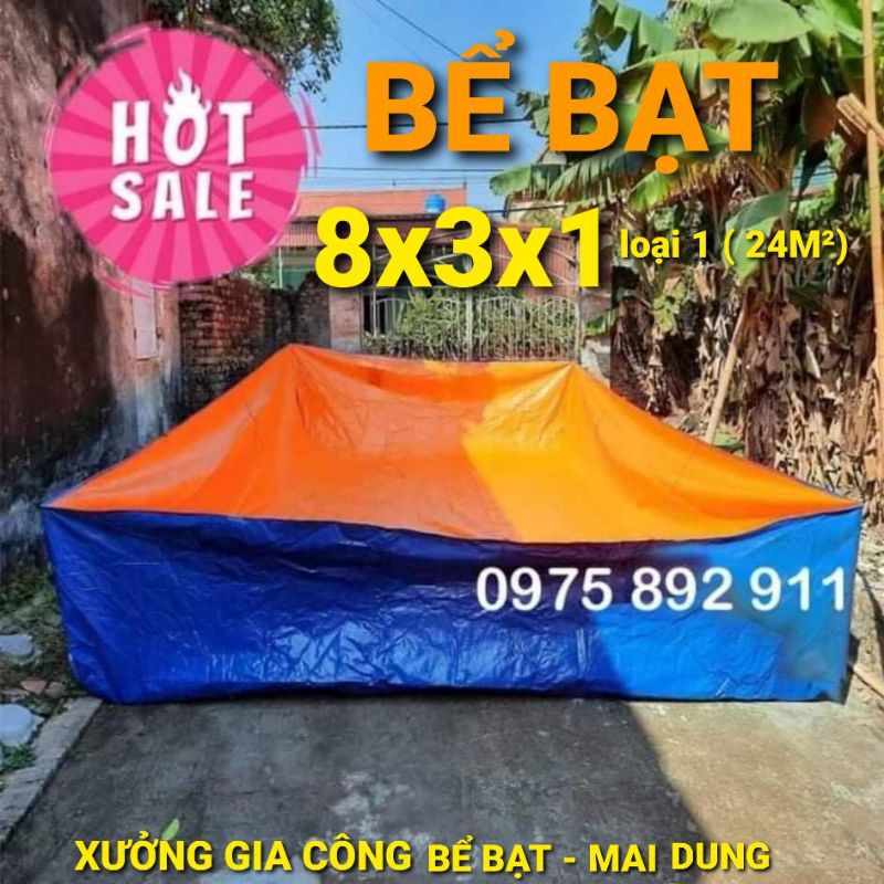 Bể bạt nuôi ốc , ếch , cá , lươn - loại 1 ( 8x3x1 )