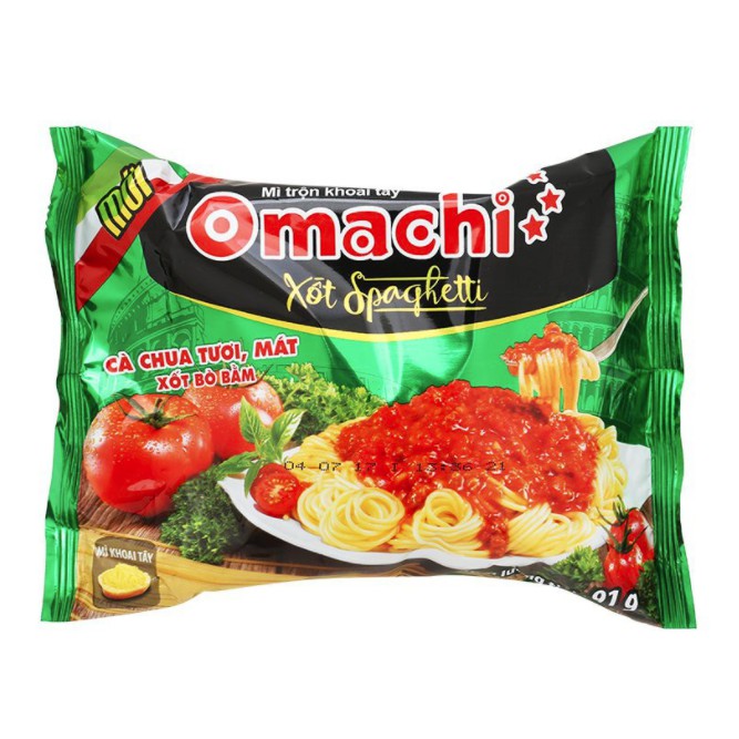 Mì Trộn Khoai Tây Omachi Xốt Spaghetti Gói 91g