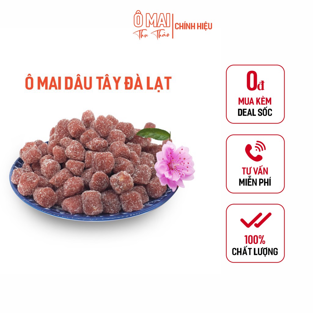 Ô Mai Dâu Tây Đặc Sản Đà Lạt, Thơm Ngon, Giảm Stress Hiệu Quả | 1kg