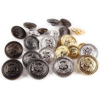10 chiếc Phụ kiện may thủ công Nút may Nút quần áo vàng Vintage Nút áo 20 mm