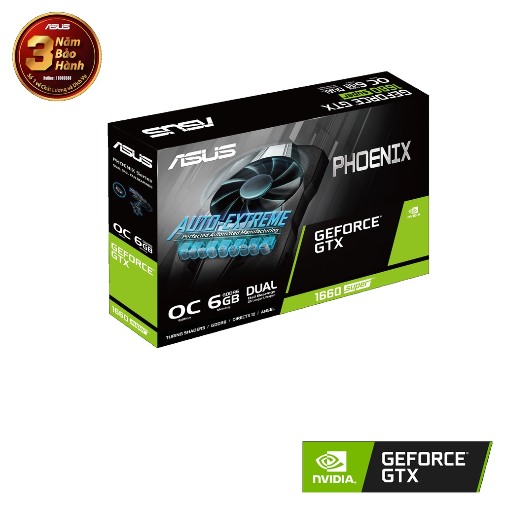 Card Màn Hình ASUS Phoenix GTX1660 SUPER O6G GAMING