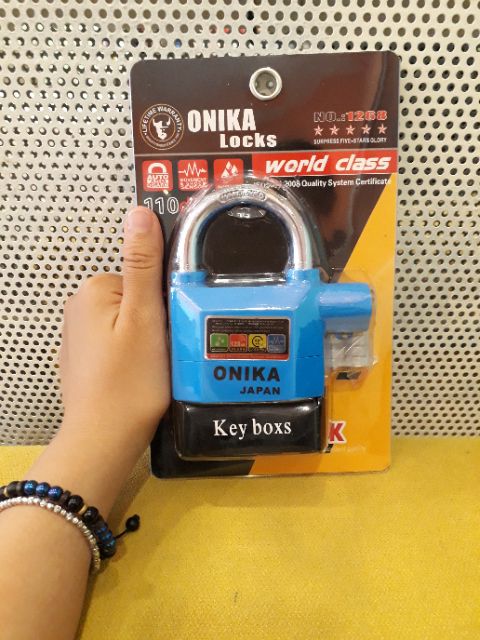 Ổ khóa chống trộm cao cấp ONIKA chính hãng, ổ khóa cửa báo động 3 chìa