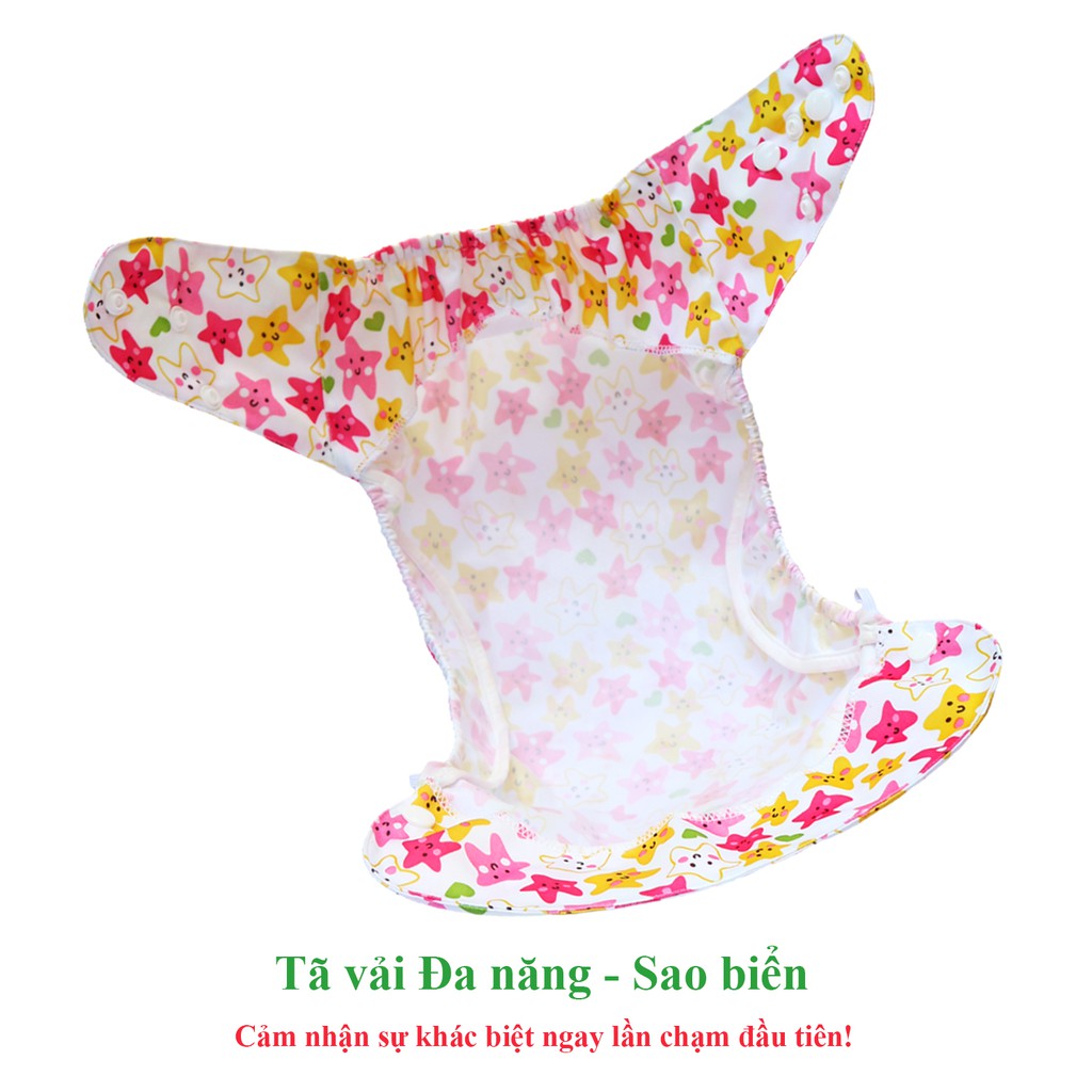 Combo 2 VỎ tã vải Đa năng BabyCute size M, L (KHÔNG kèm Lót) - mẫu bé Trai, bé Gái