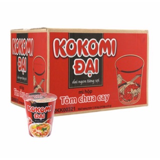 Mì kokomi đại ly tôm chua cay 65 gam(24 ly)