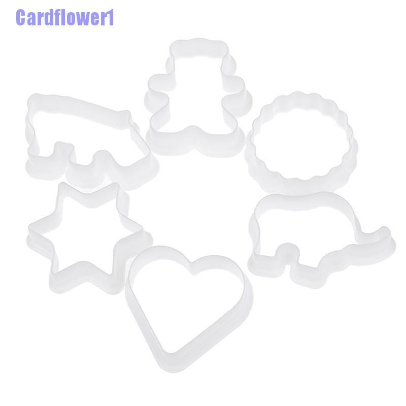 Bộ 6 Khuôn Nhựa Cắt Bánh Quy Hình Động Vật