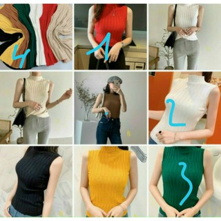 Áo Len Sát Nách cổ 3 phân Dệt Kim hàng đẹp mềm mịn