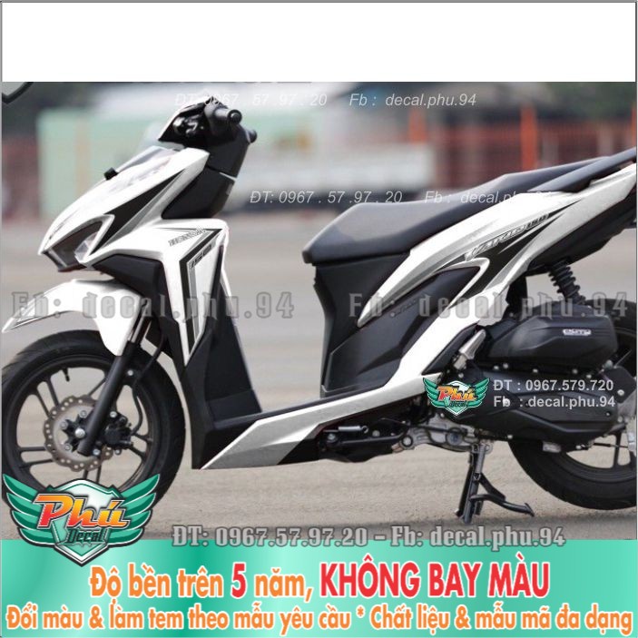 Tem rời Vario Trắng chỉ đen (B) -1