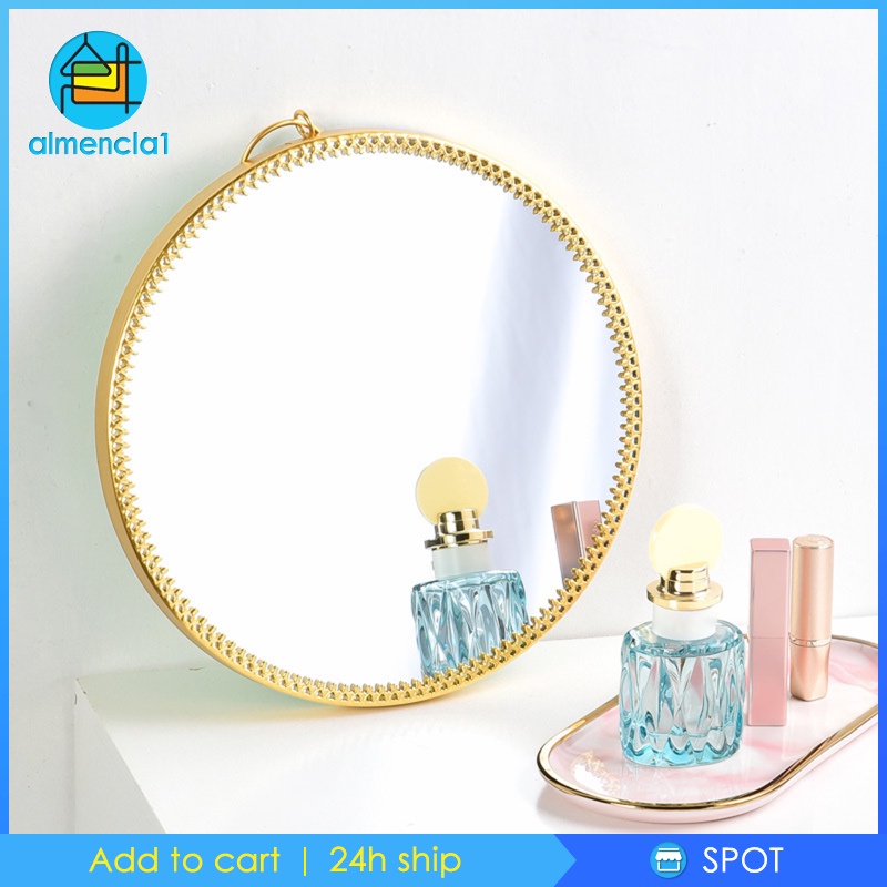 [ALMENCLA1] Round Mirror Makeup Vanity Dressing Mirror Bathroom Mirrors