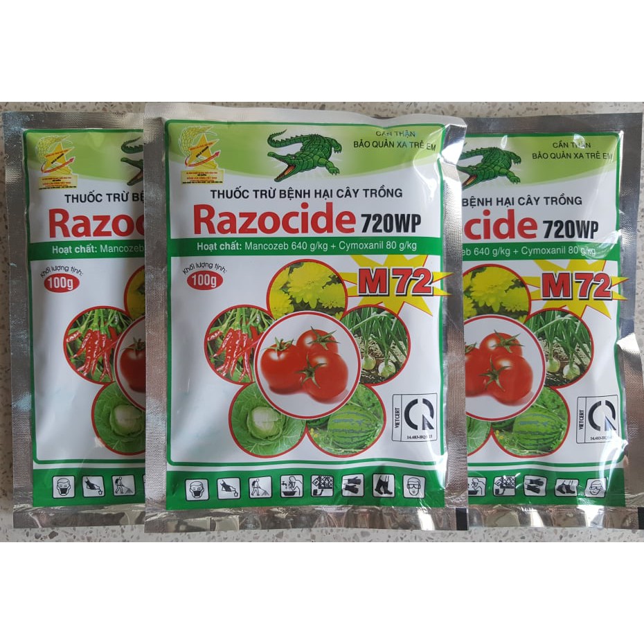 Thuốc trừ bệnh Razocide 720WP - gói 100g
