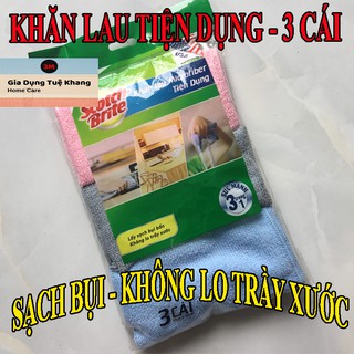 Khăn lau tivi, điện thoại, đồ dùng nhà bếp  (GÓI 3 CÁI) - Sạch bụi, không lo trầy xước