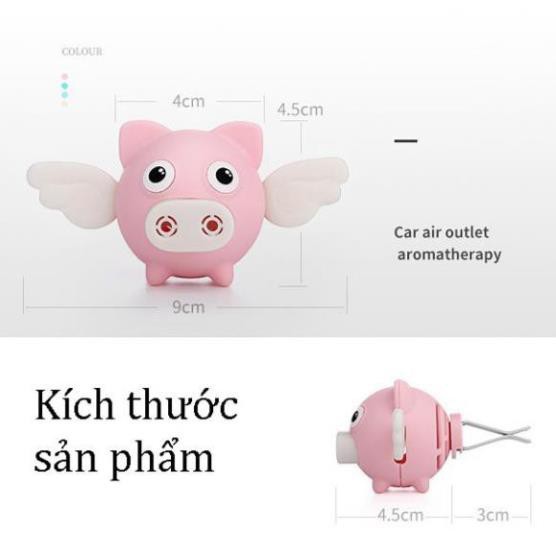 Siêu giảm giá Heo con SÁP THƠM vẫy cánh cài cửa gió đáng yêu🎁Tặng emoji lò xo khi mua cả bộ 4 chú loại 1