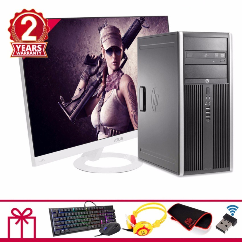 Combo Máy tính để bàn HP 8200 Elite MT + Màn hình ASUS 27inch Full Viền (Core i3 2100, Ram 8GB, HDD 2TB) + Quà Tặng | BigBuy360 - bigbuy360.vn