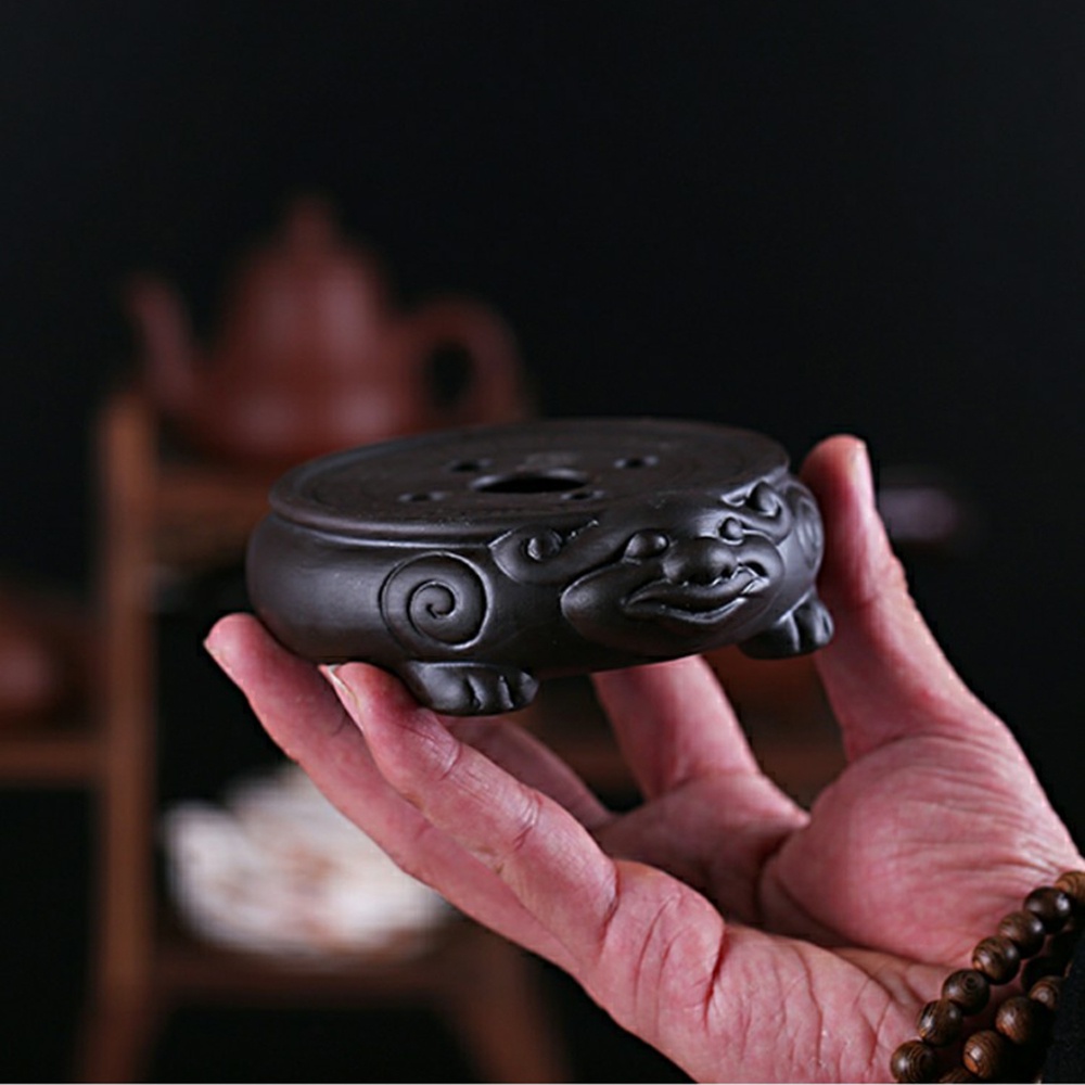 Đế Trâu lót ấm, đế để ấm trà tích thủy gốm sứ