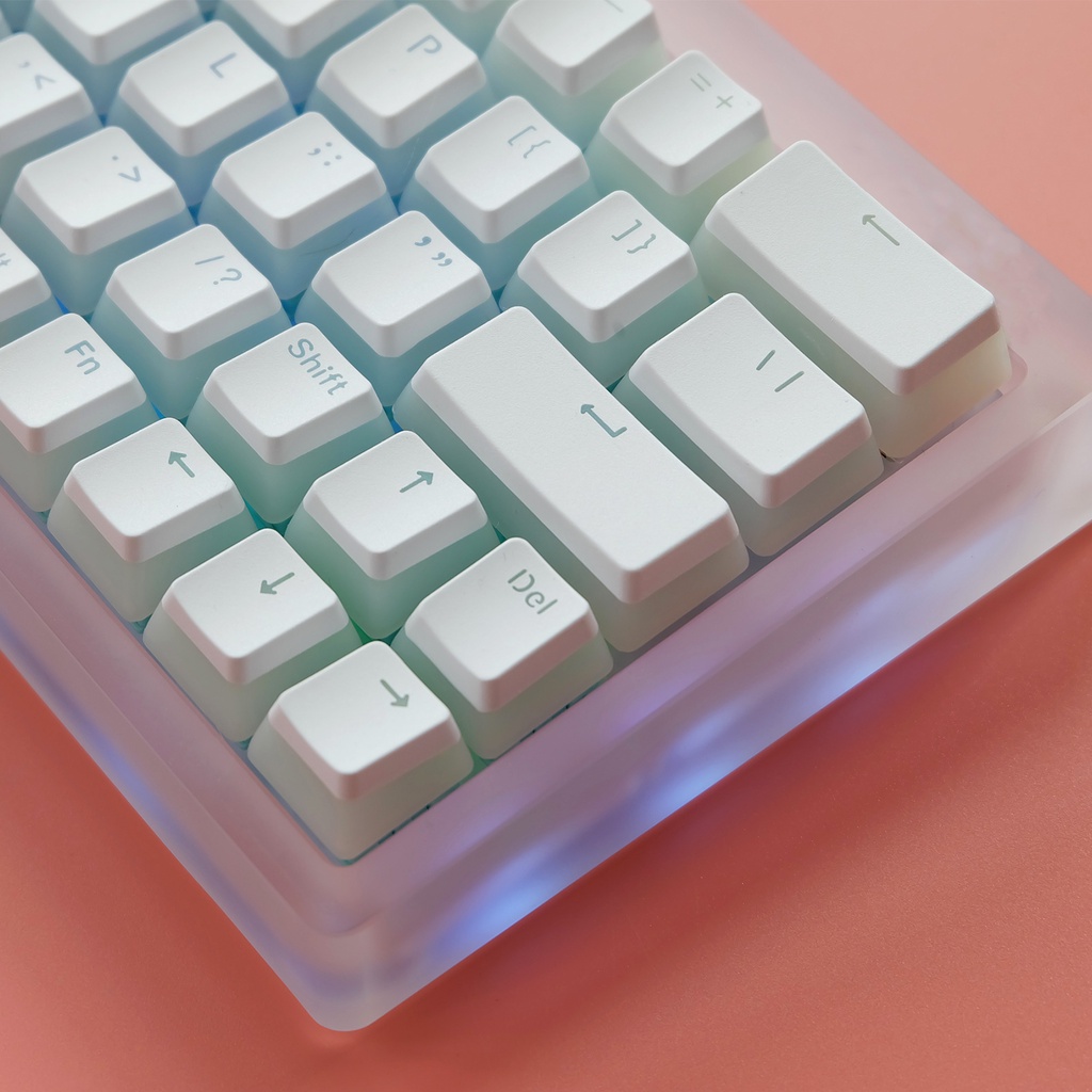 134 phím Full Kit-RGB, PBT Double Leather Pudding Keycaps, Cấu hình OEM, Tương thích với Công tắc Gateron Kailh Cherry MX, cho 61/87/104/108 Phím Bàn phím cơ ANSI