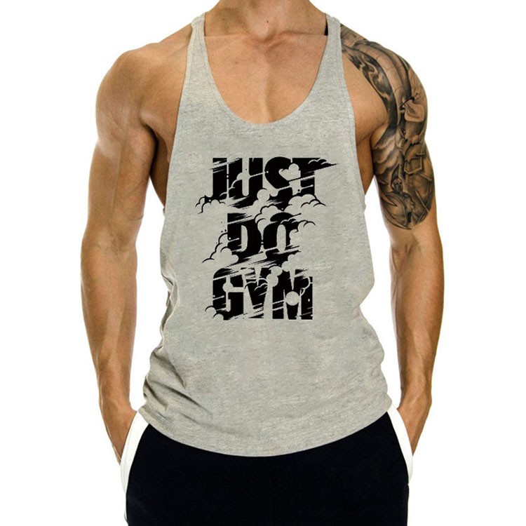 Áo Tập Gym Nam Just Do Gym - Áo  Tập Gym 3 Lỗ Vải Cotton cao cấp