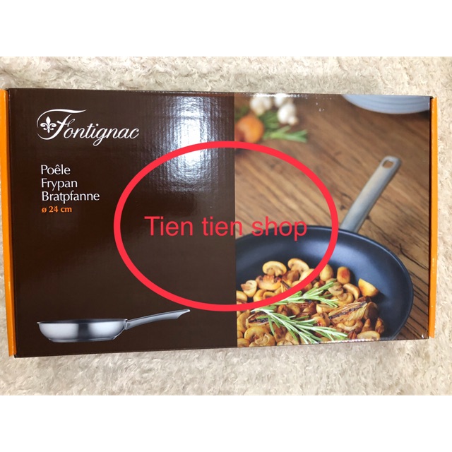 Chảo chống dính inox 24 cm  FONTIGNAC (đổi tem coopmart)