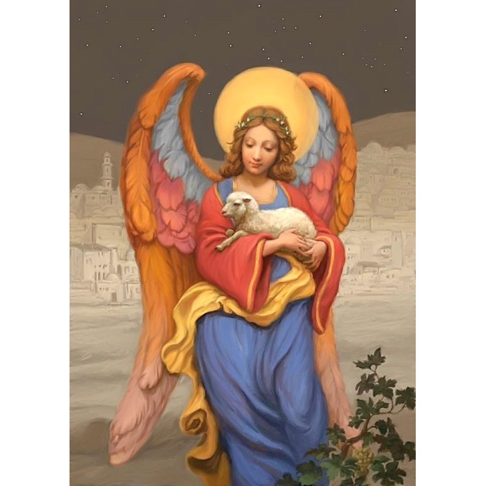 Bộ Tranh Đính Đá 5d Họa Tiết Tôn Giáo Độc Đáo Diy 30x40cm