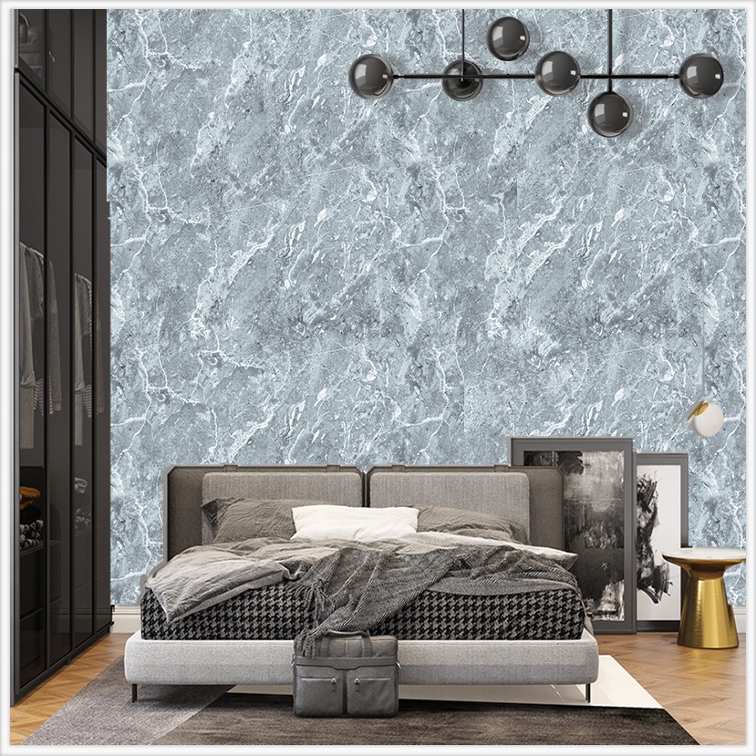 Decal Dán Tường Vân Đá Xám (V5) | Giấy Dán Tường Vân Đá Xám Chống Bám Bẩn Kích Thước 60 *150 Có Sẵn Keo