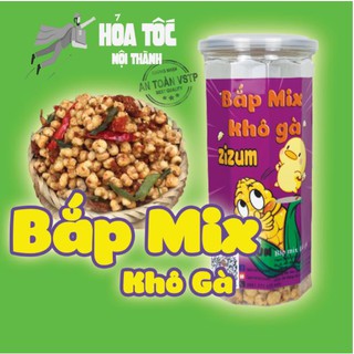 Món ngon Bắp mix khô gà 350g, ngon Hà Nội, vừa ngon vừa rẻ , hũ pet siêu ngon mới lạ , đặc sản không béo hot nhất