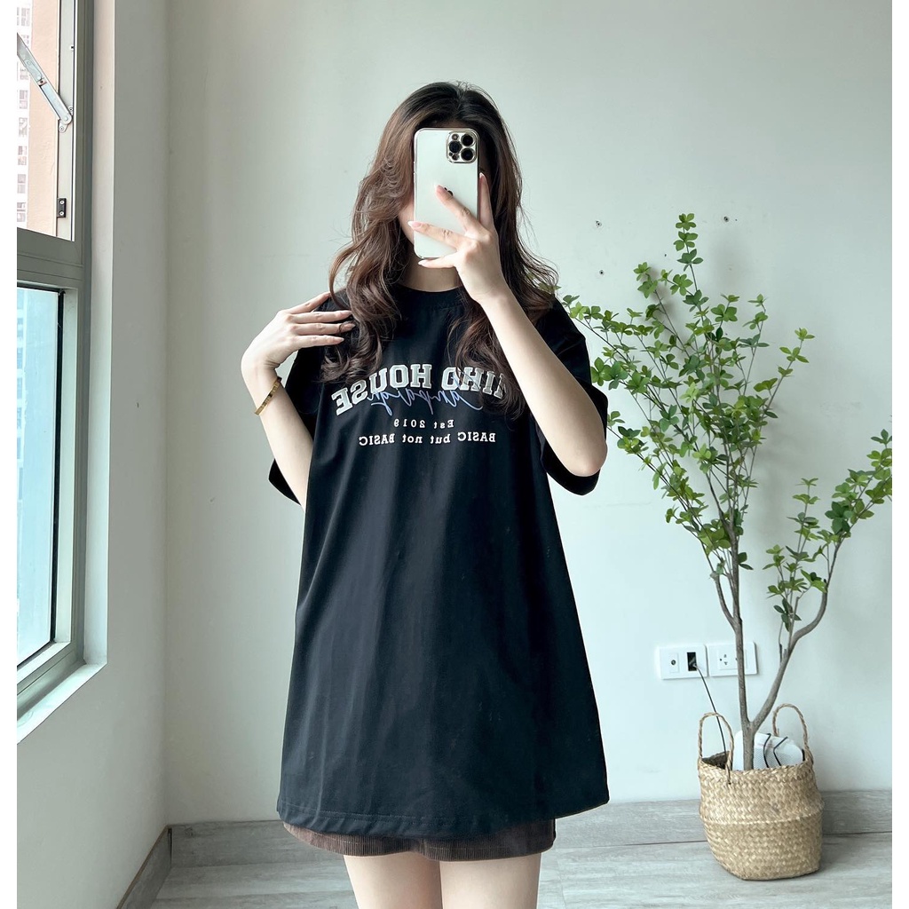 Áo thun cotton form rộng 2019 basic Miho house