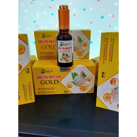 Hỗ Trợ Trị Ho, Cảm, Sổ Mũi, Nghẹt Mũi - Dầu Tỏi Diệp Chi Gold