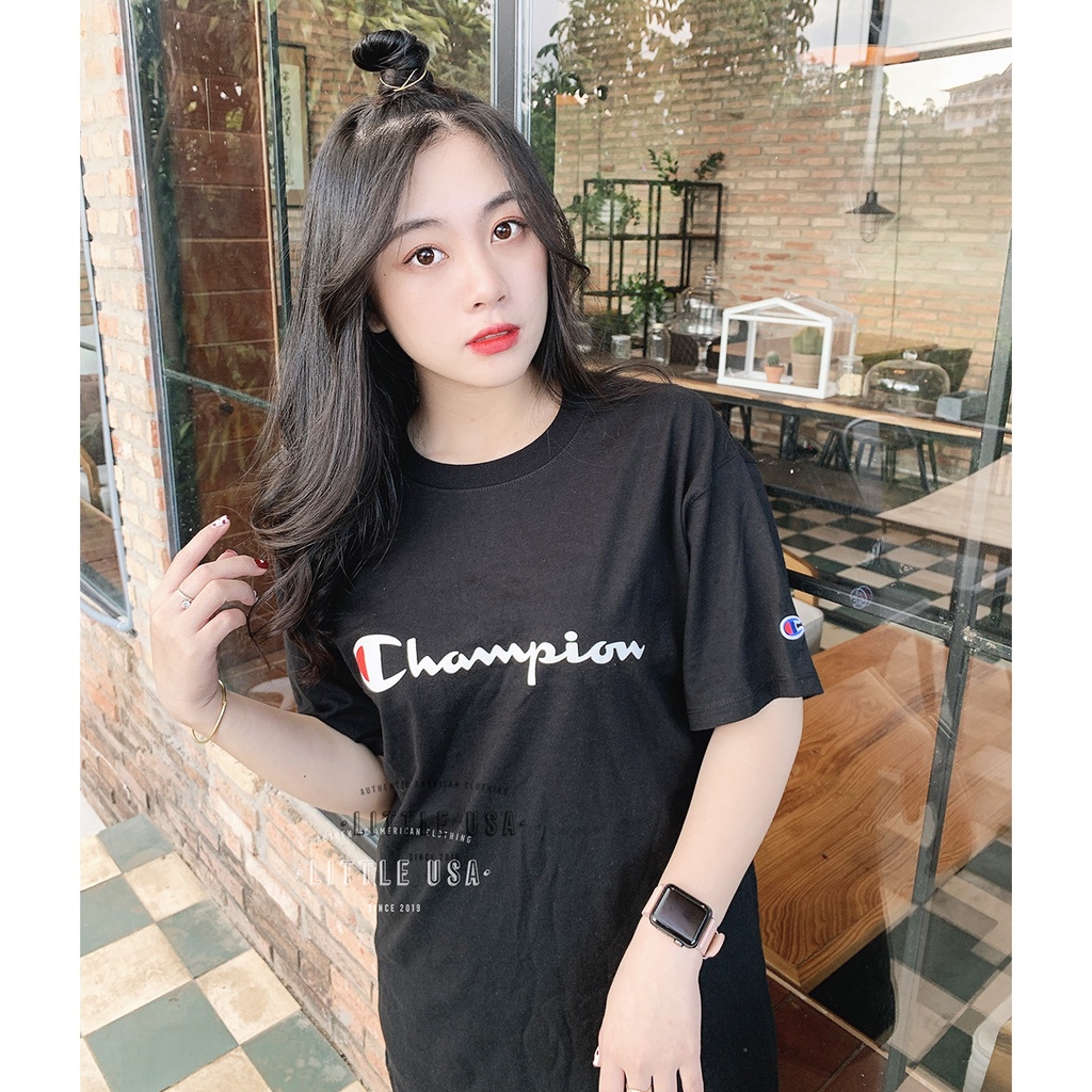 Áo thun CHAMPION® TAGLESS LOGO TEE - Unisex Nam Nữ