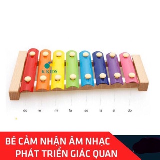 Đồ chơi đàn gỗ học 8 âm cho bé